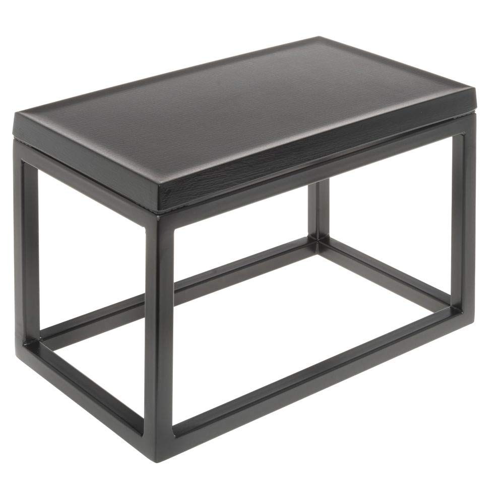 HUBERT® Black Display Riser with Black Top - 7"H