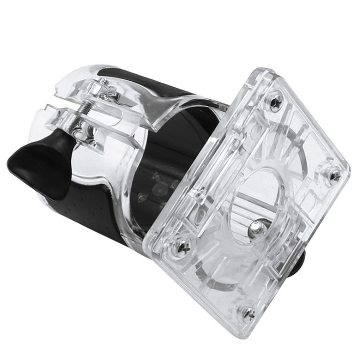 Plastic Cylinder Design Base Assembly Plastic Trimming Machine Transparent Cover