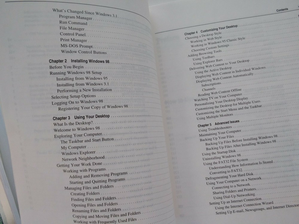 MICROSOFT Windows 98 Guide Getting Started Original OEM 1998 Manual Book