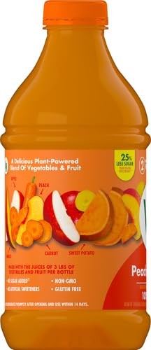 Peach Mango 100% Fruit & Vegetable Juice 46 fl oz Bottle