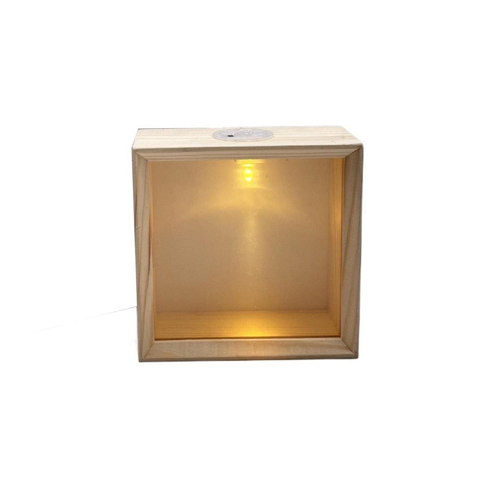 Wooden Shadow Box Frame Display Case with Led Light 3D Picture Frame, Shadow Box