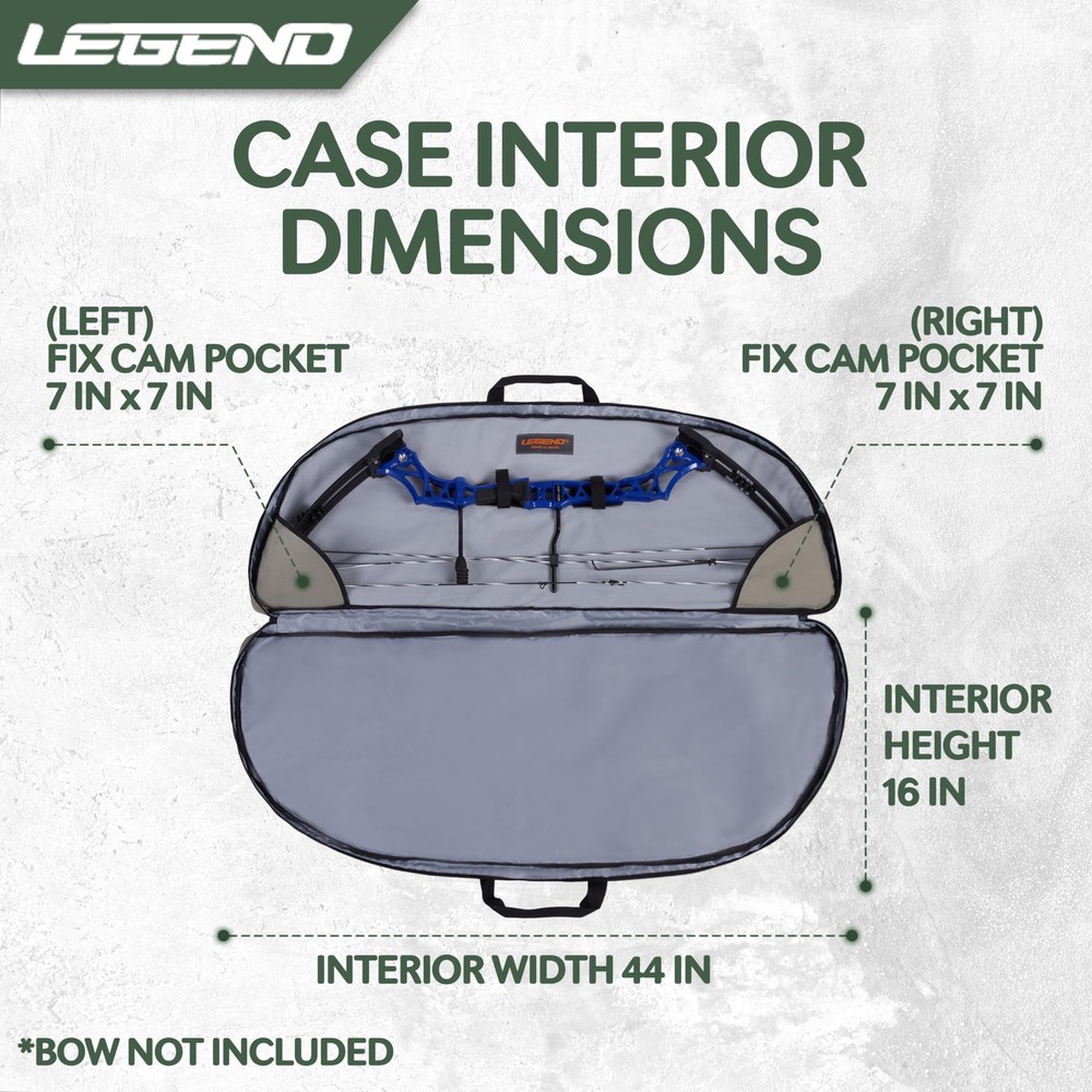 LEGEND Essential Compound Bow Case - Soft Bow Case for Compound Bow Archery ...