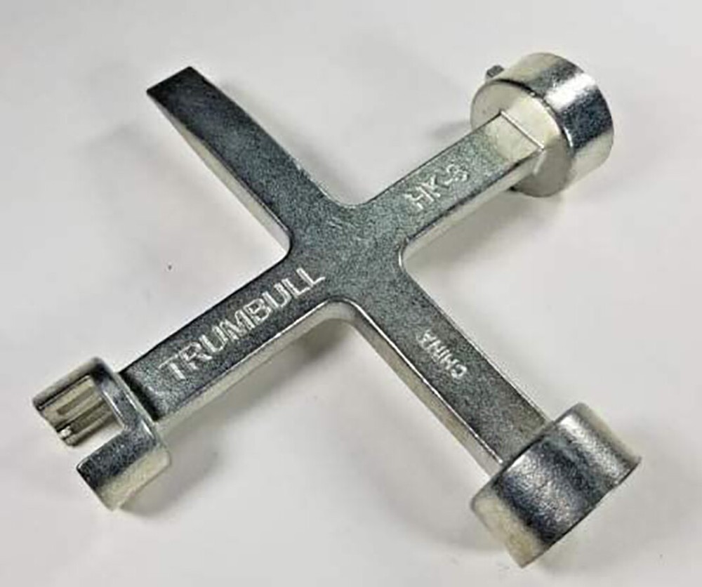 Trumbull HK-3 Meter Box Key/Curb Key/Wrench, Std, Large, Mueller Pentagon Nuts