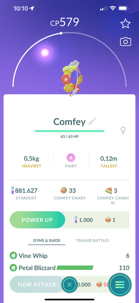 Pokémon Go | Comfey | Trade 20K Stardust (Random)