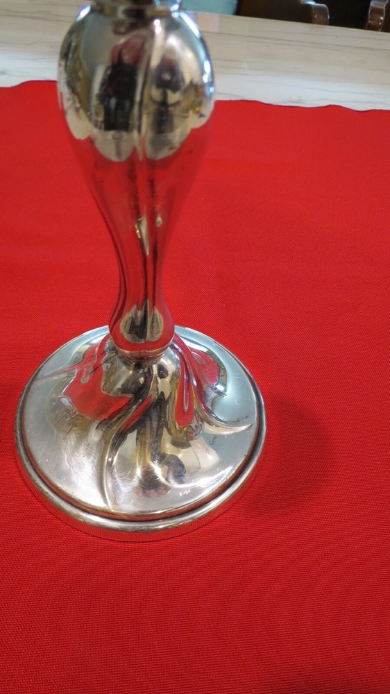 800 Fine Silver German Candlestick