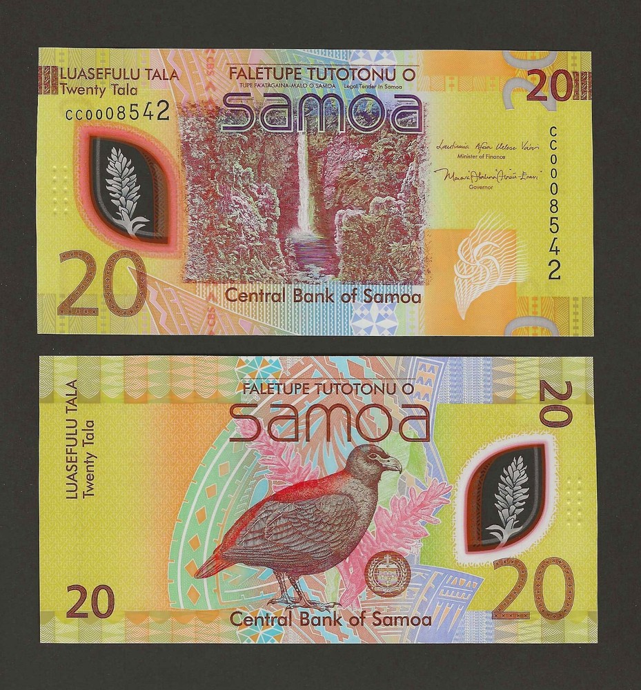 SAMOA 20 Tala 2023 (2024) P-49a, Prefix CC Polymer, Original UNC.