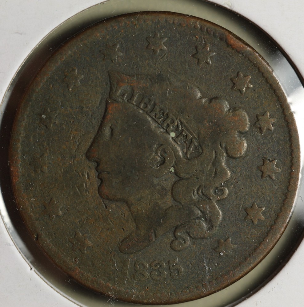 1835 Coronet Head Large Cent VG ***RARE EARLY LARGE CENT***