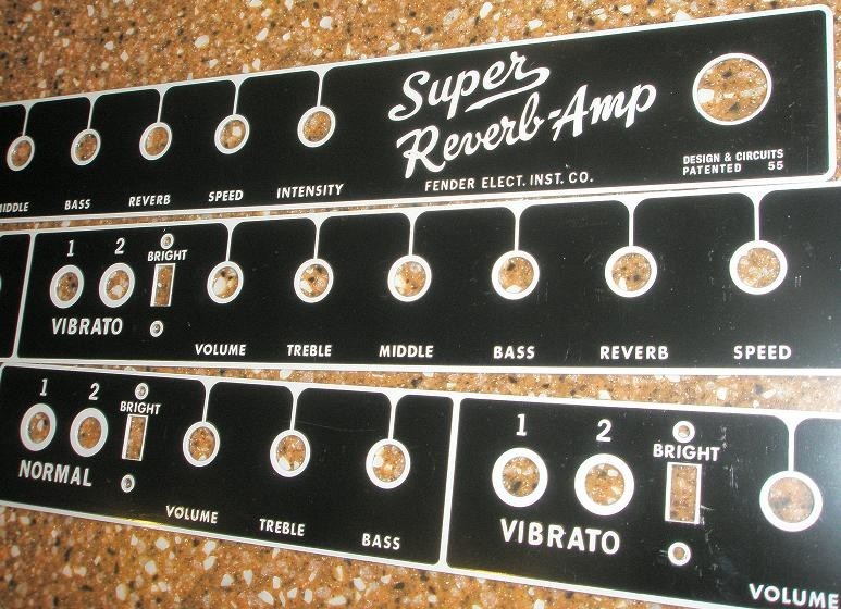 BF Super Reverb face plate FEIC, NEW !