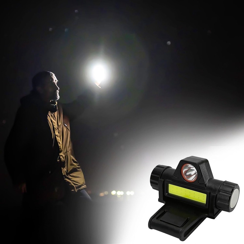 Rechargeable Welding Helmet Light Versatile Headlamp Flashlight with Mount6739