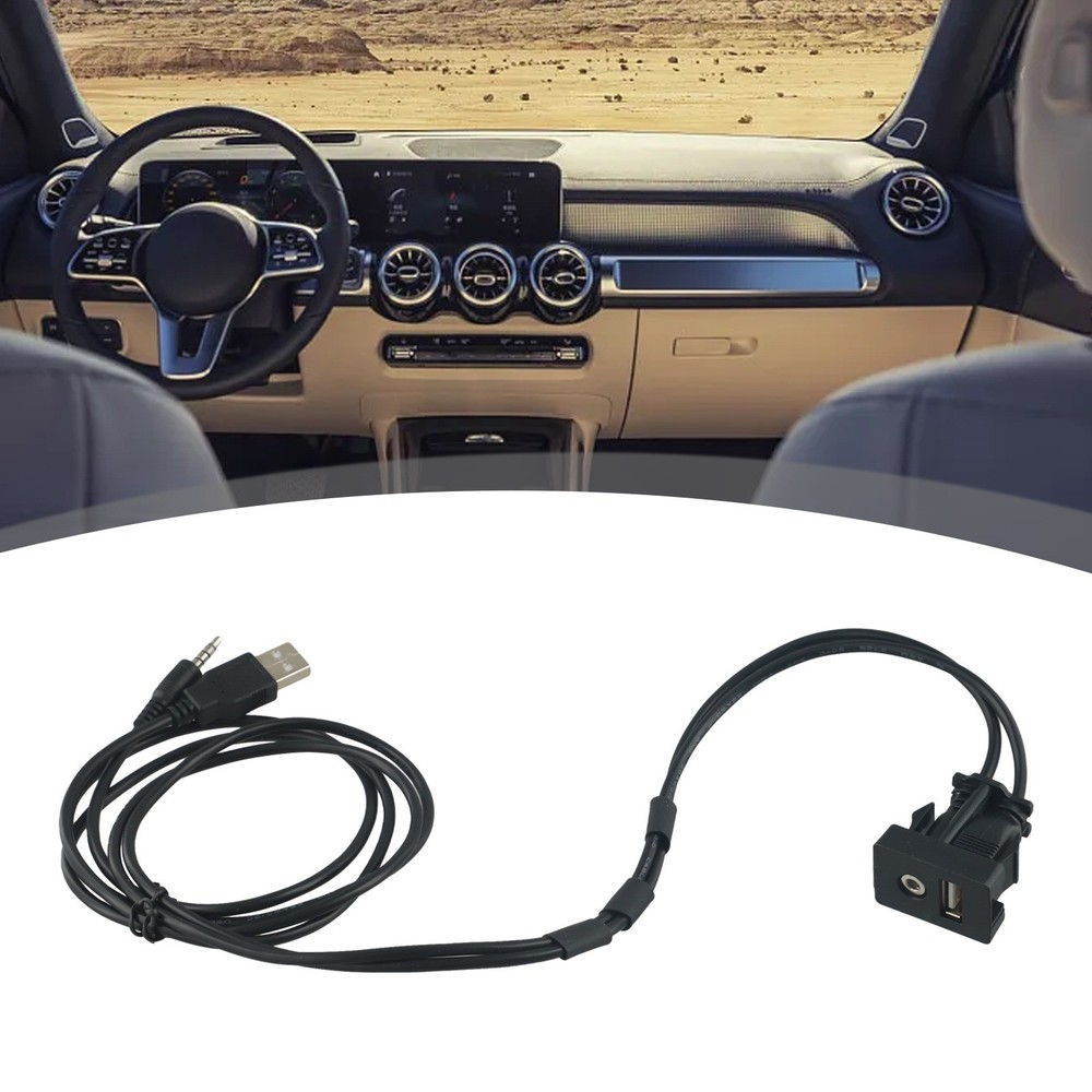 Wear Resistant Car USB AUX Panel Mount with High Speed Data Transmission