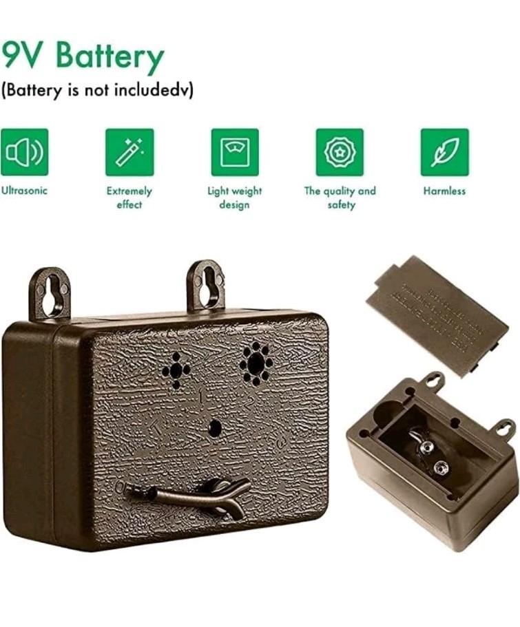 Anti Barking Devices, Ultrasonic Stop Barking Device Long Range 50ft, Brown
