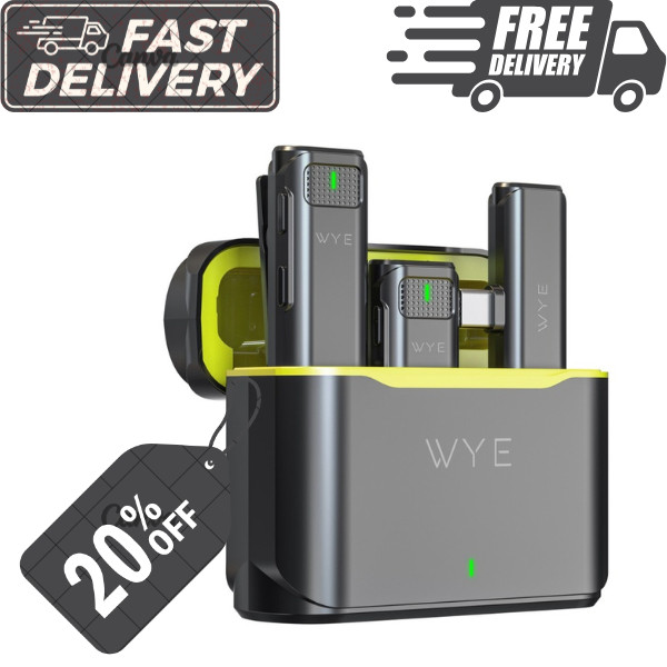 Wireless AudioPro Microphone with Clear Voice Capture