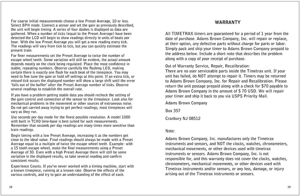 Timetrax 1000 Clock & Watch Timer w/ Built in Beat Amplifier