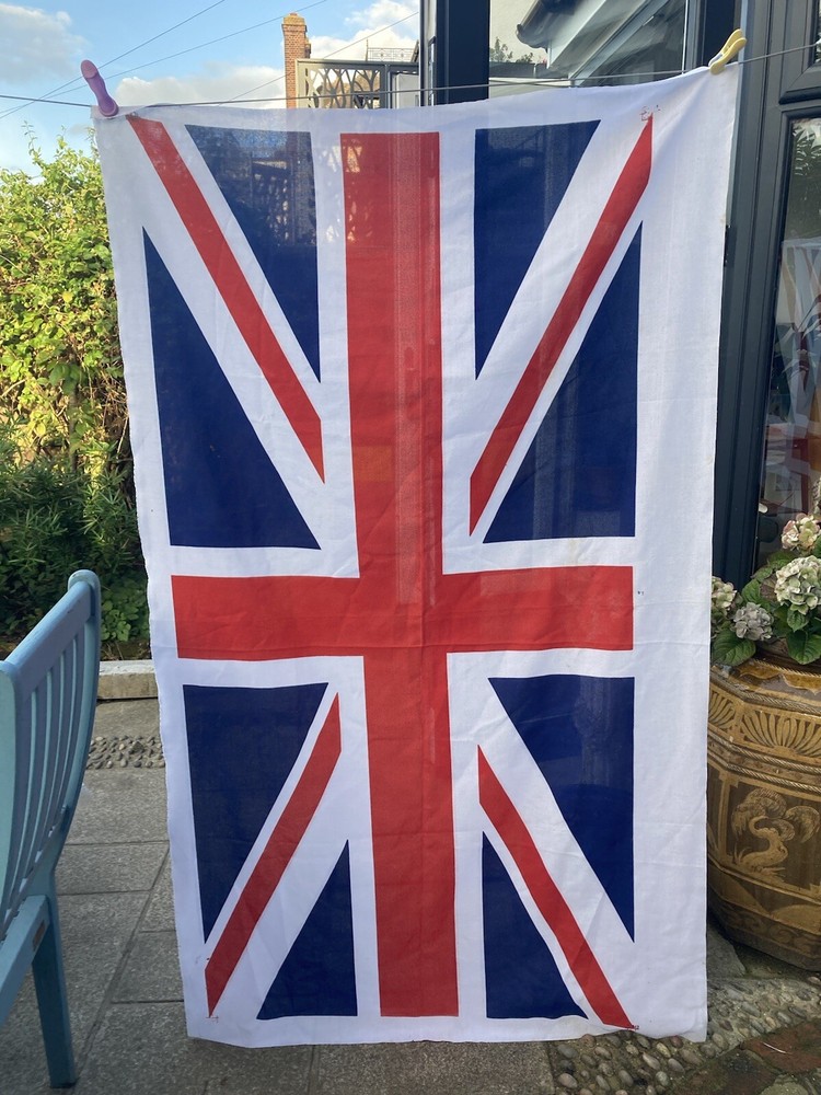 Large Union Jack Linen Cloth New 64” X 40”