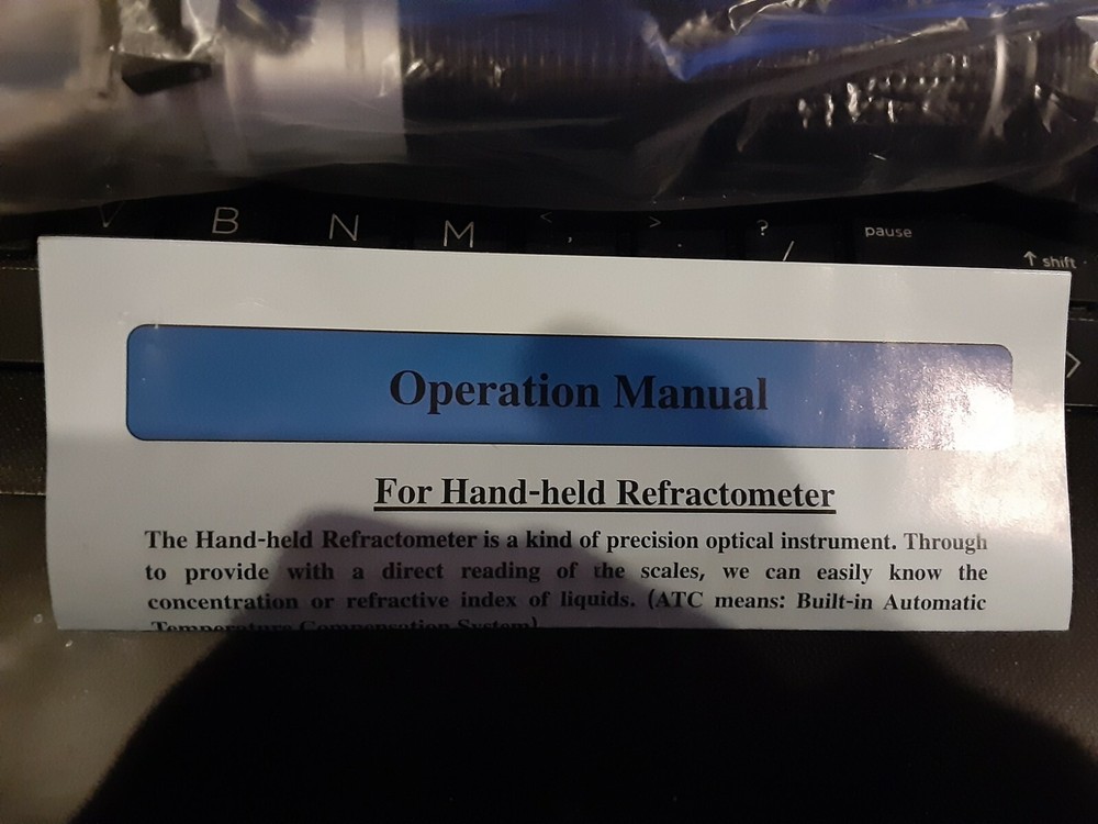 Portable Refractometer Specific Gravity/Protein RHC-300ATC Calibratable