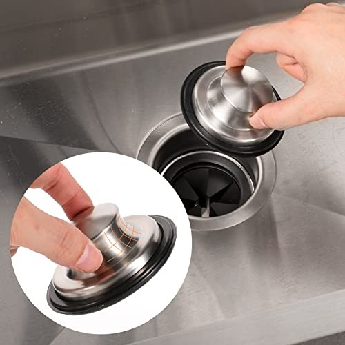 Garbage Disposal Flange Stopper Collar Sink Baffle Kit, Fit Universal Polished