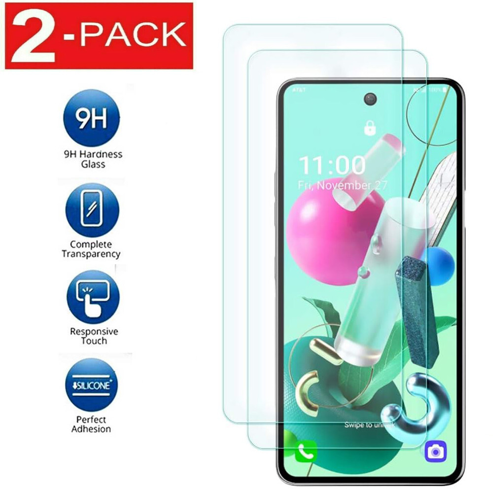 2Pack Premium 9H Tempered Glass Screen Protector For LG K92 5G