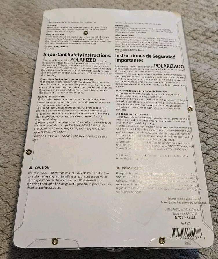 Holiday Time Floodlight Holder Green