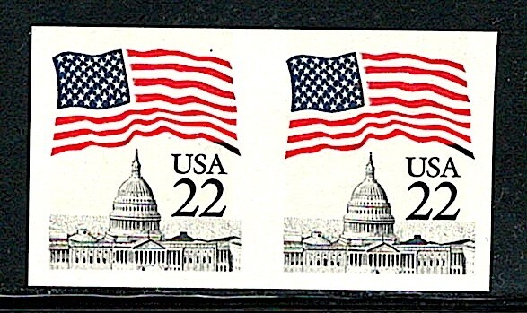Errors Mint US Pair of (Imperf) Stamps,Scott# 2115F,(MNH)