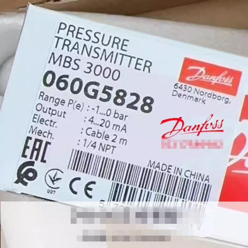 1pcs Danfoss Pressure Transmitter Sensor MBS3000 060G5828 -1-0bar