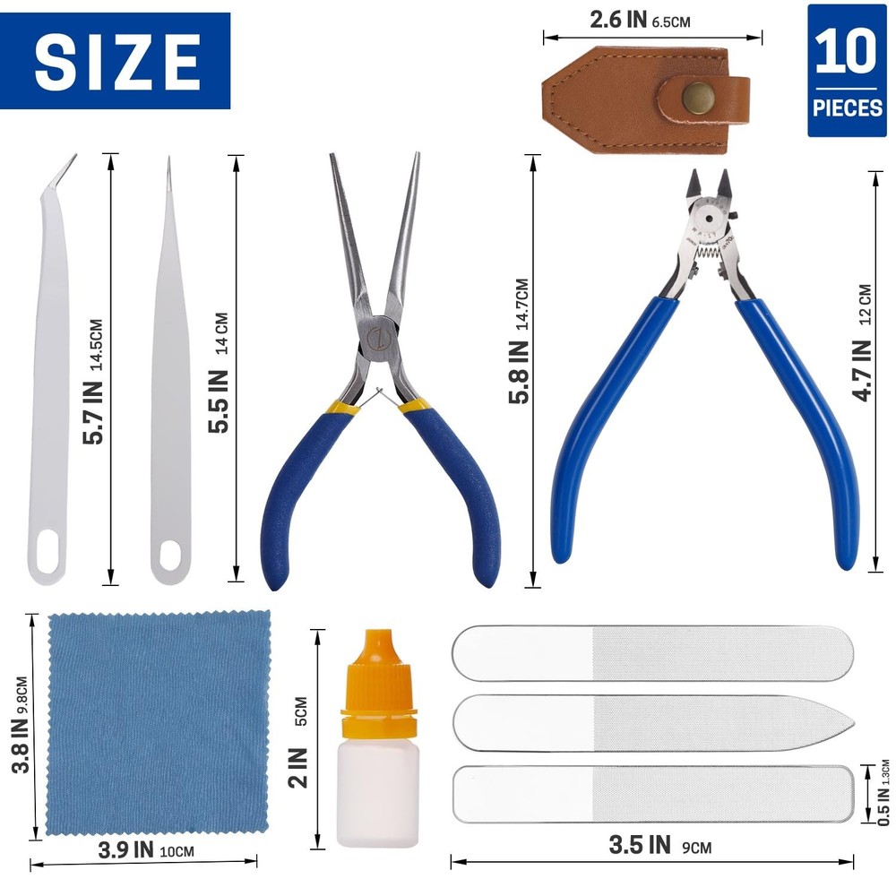10 Pcs Gundam Model Tools Kit, Hobby Model Building Tool Kit Model Kit Tools ...