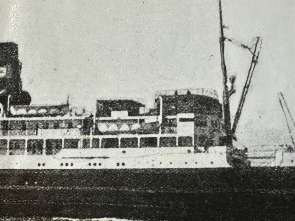 1928 PHOTO PRESS RELEASE: SS ROBERT E LEE RUN AGROUND USFP395
