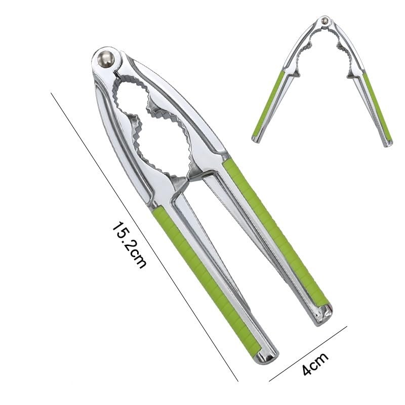 Walnut Cracker Tool, Nutcrackers, Metal Nut Shell Openers, Nut Green LARGE