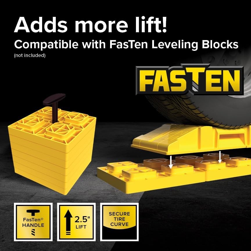 Horizontal Trailer Ramps - Nesting Design for RV Storage - 2-Piece Set