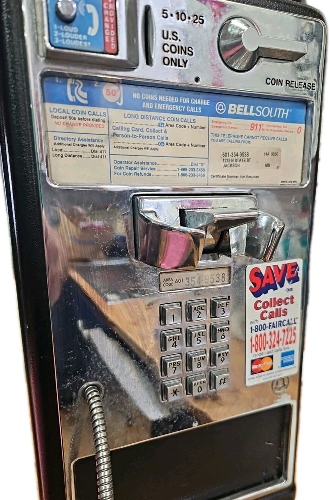 Vintage REAL payphone. CASE ONLY!