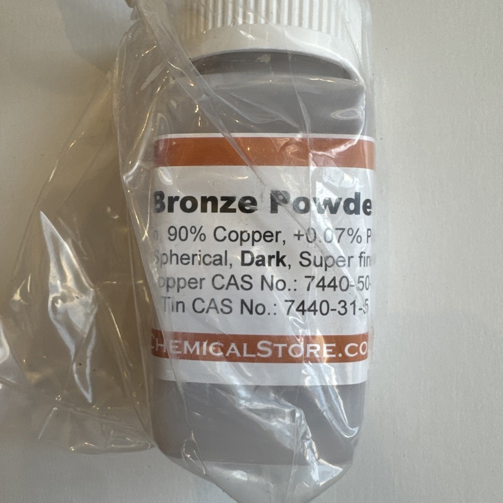 1 Lb Bronze Powder Atomized Mesh 325 Copper & Tin