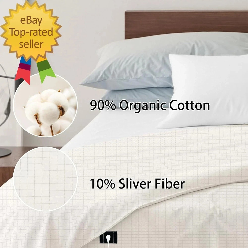 Grounding Sheets Grounding Well Bed Sheets10% Silver Fiber Grounding Flat Sheet