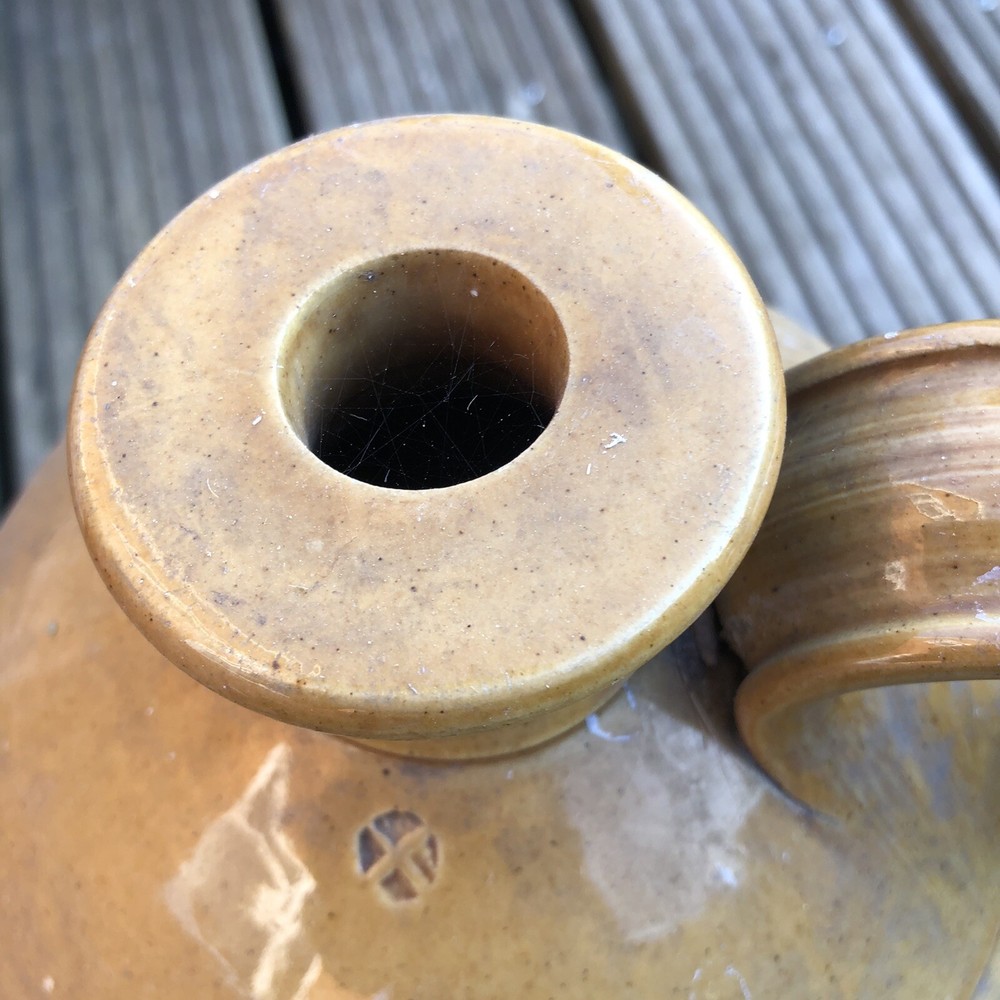 Small / Medium Vintage Stoneware Flagon Wine