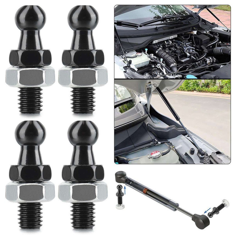 8pcs Ball Mount Threaded Stud Brackets 10mm Gas Prop Strut Spring RV Camper 1/2"
