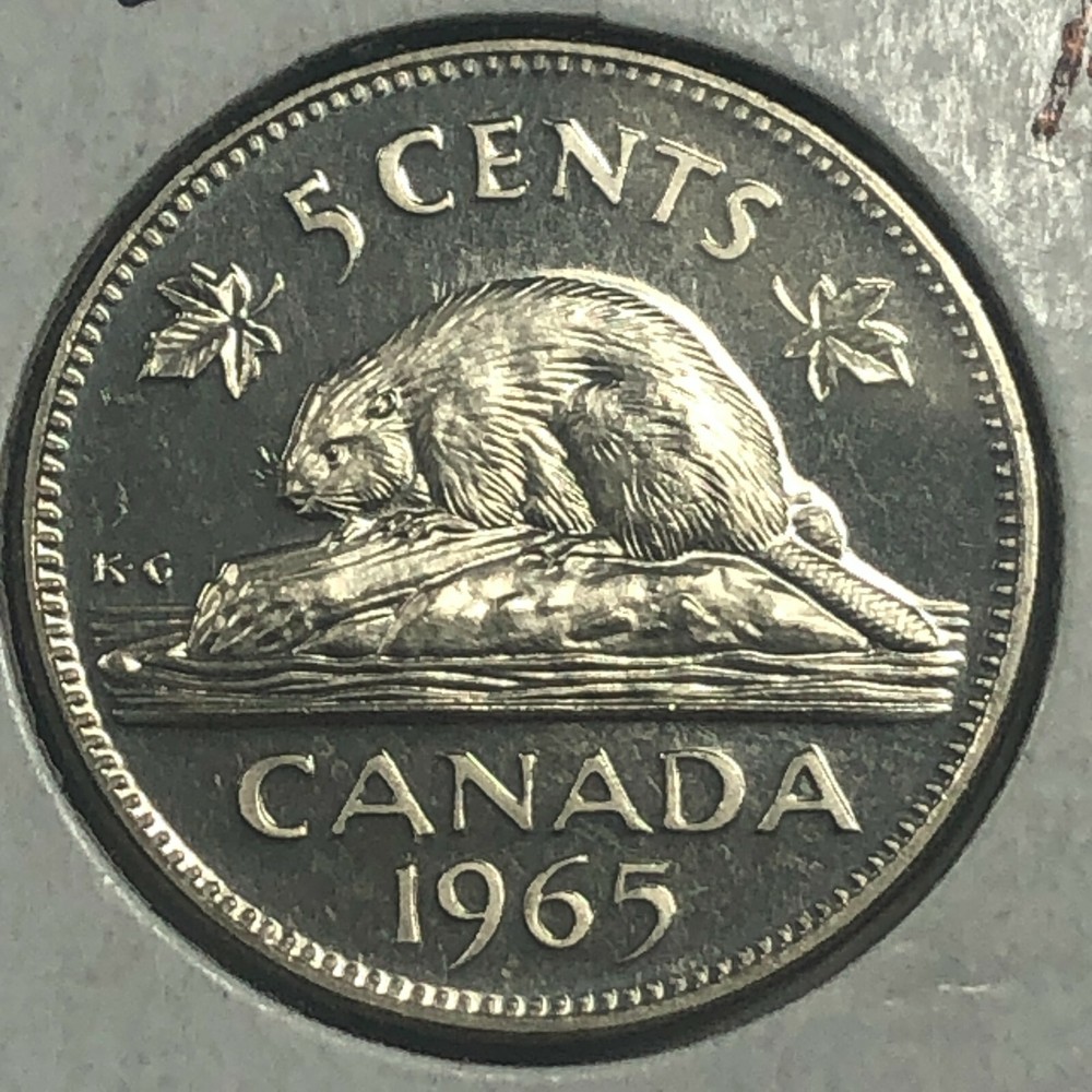 1965 Canada Proof Five Cent Foreign Coin #1308