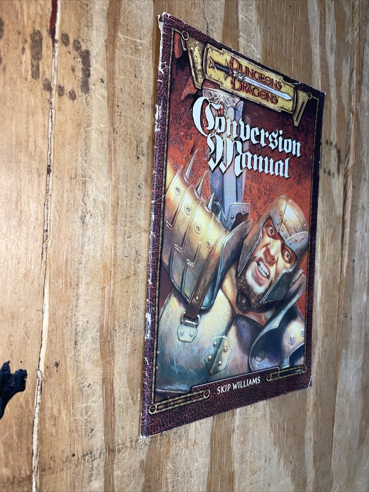 WOTC D&D 3rd Ed Conversion Manual Book - Convert to 3rd Ed