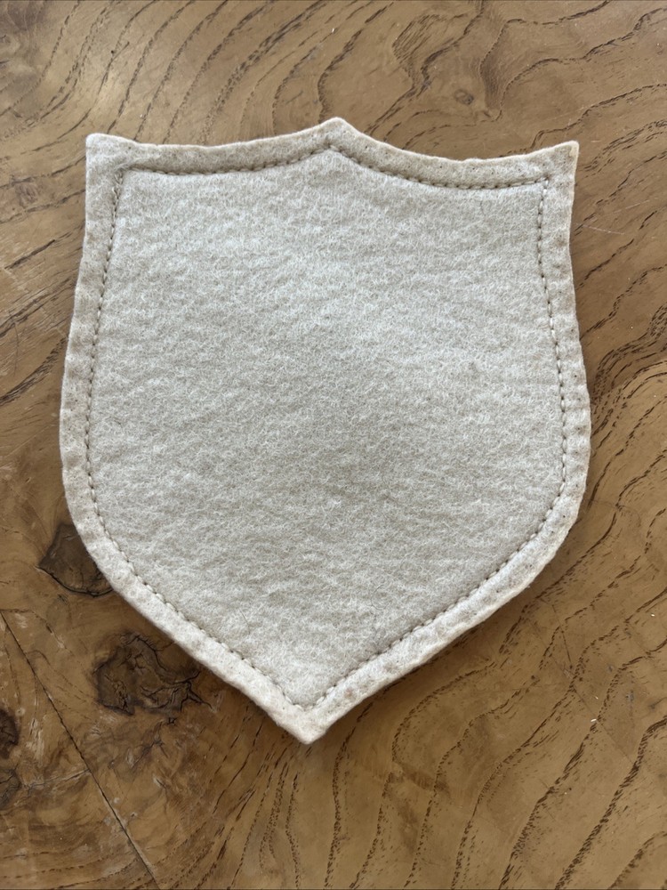 Vintage Chenille Maroon Cream Bowling Patch