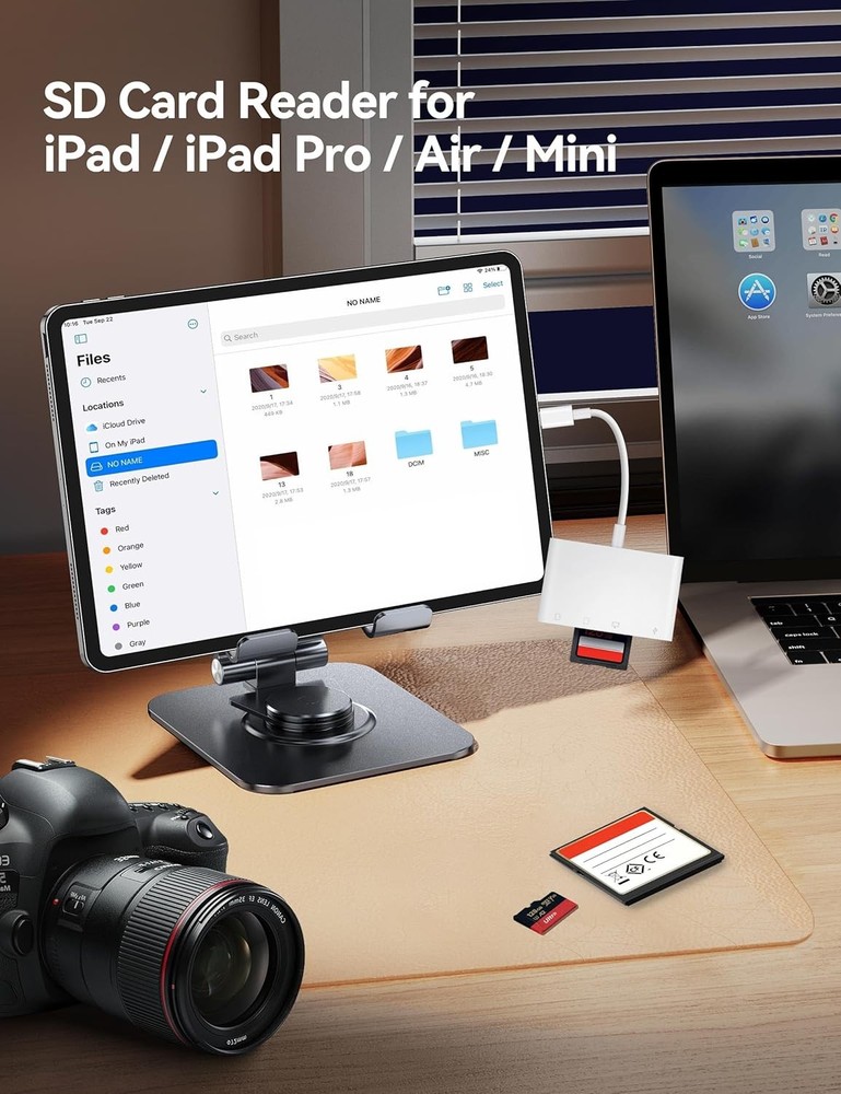 USB C to SD CF Card Reader, SD Card Adapter with SD MicroSD CF Compact Flash USB