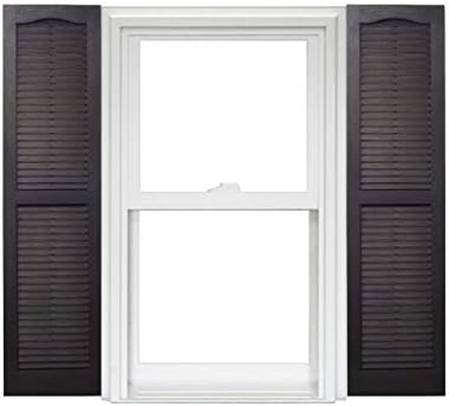Vinyl Open Louver Shutters (1 Pair)