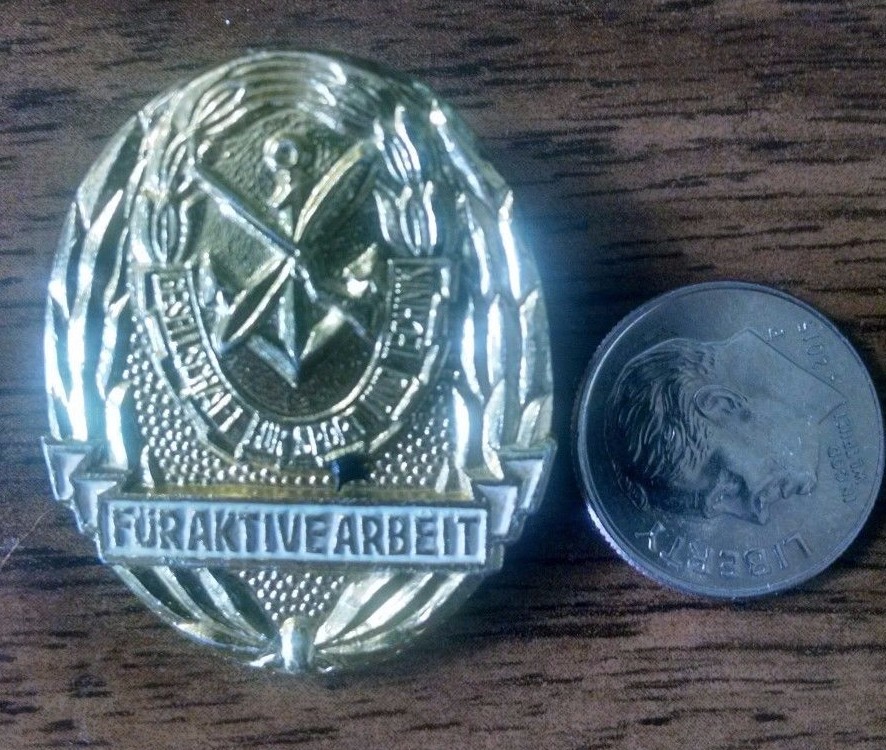 East Germany paramilitary badge