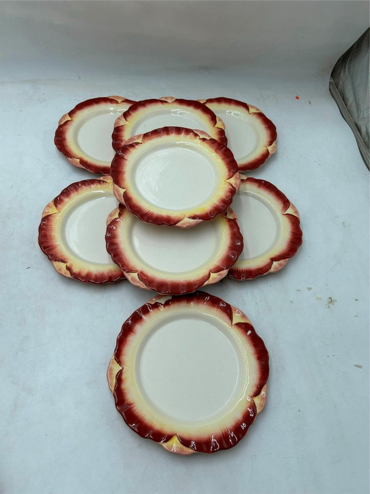 8)  WHOLE HOME    SALAD PLATES     #WH1  TWO TONE  **READ**