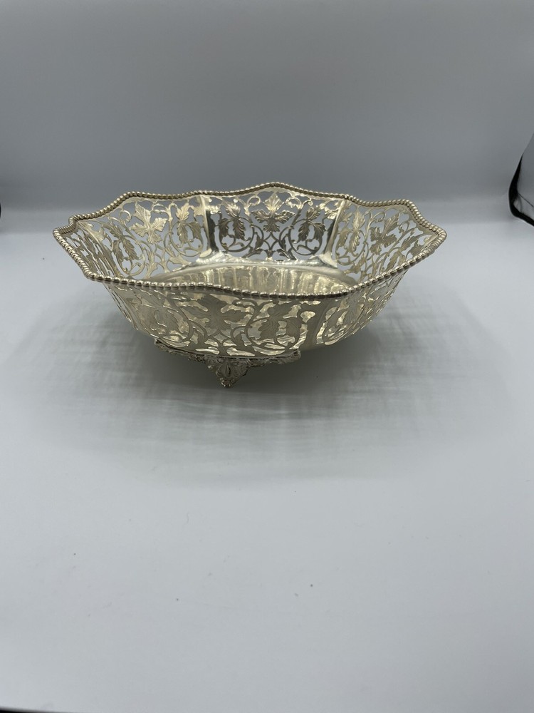 antique silver candy dish