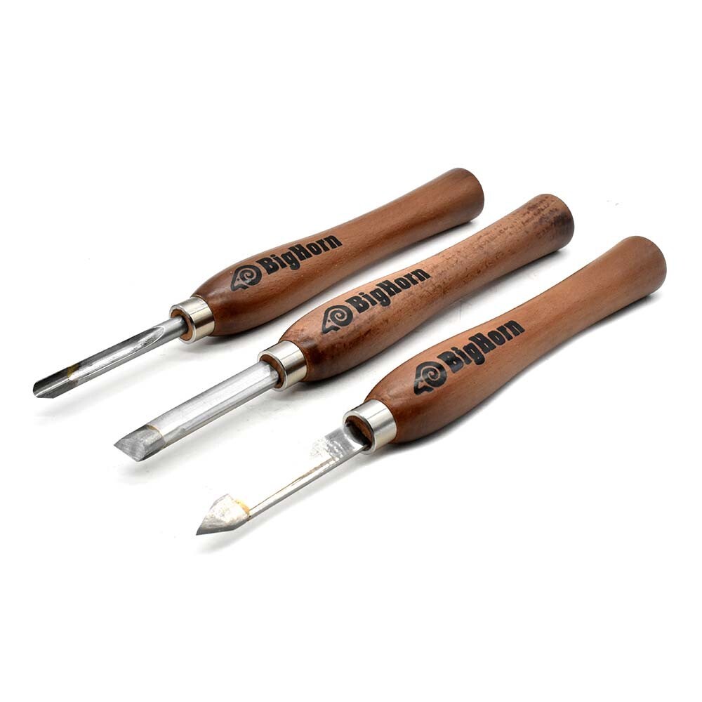 Big Horn 26155 3 Piece Pen Turning Chisel Set