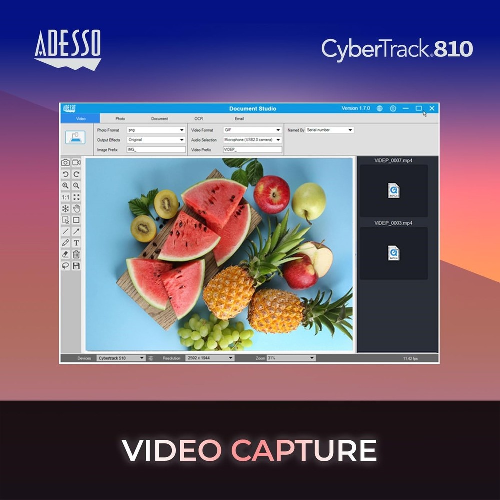 Adesso Cybertrack 810 Document Camera