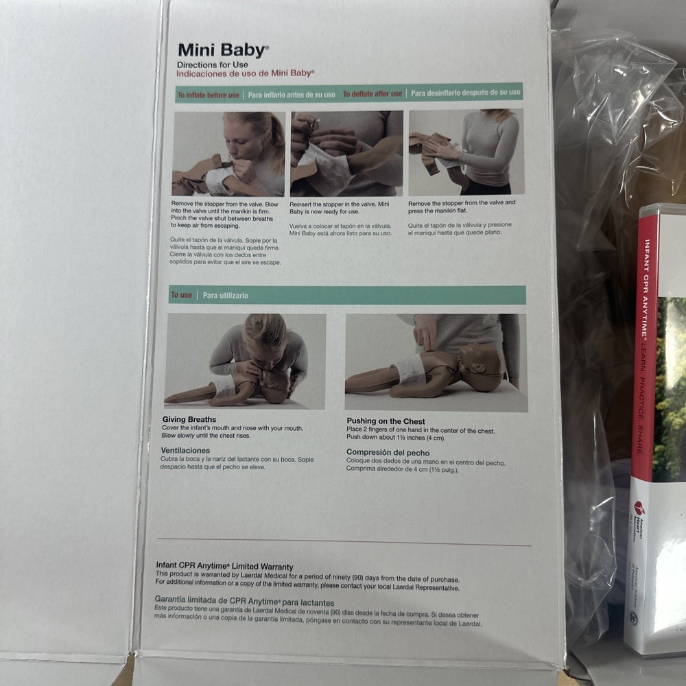 CPR Infant Doll Pediatric Training Mannequin for First Aid