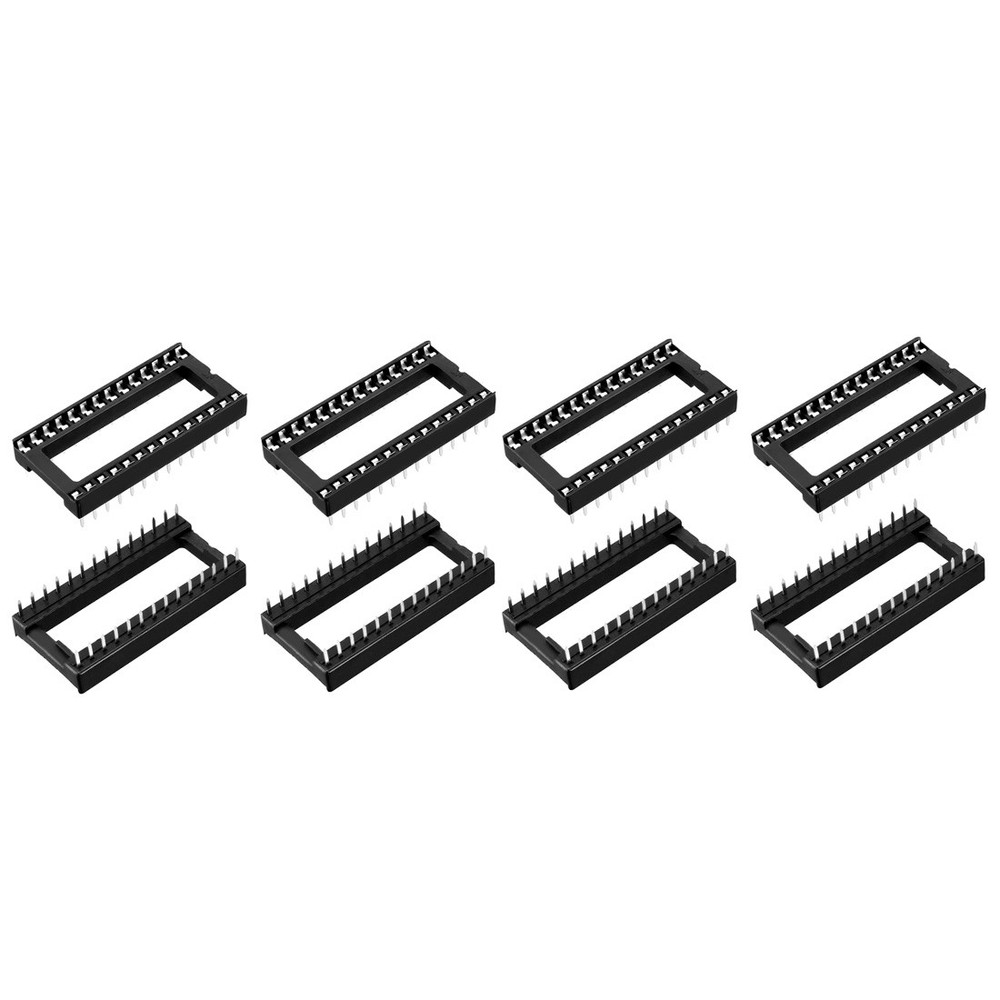25 PCS 2.54mm Pitch 7.6 Row Pitch IC Chip Socket Adapter