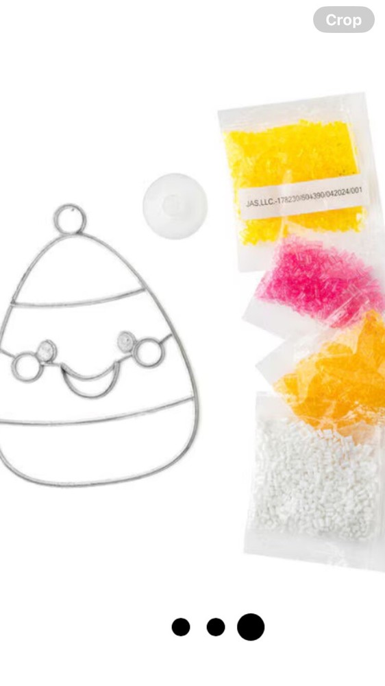 HALLOWEEN CANDY CORN MAKE IT & BAKE IT ORNAMENT KIT NEW