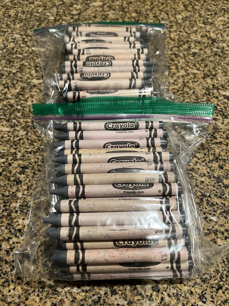 (111) Crayola Crayons (gray/grey) BULK LOT
