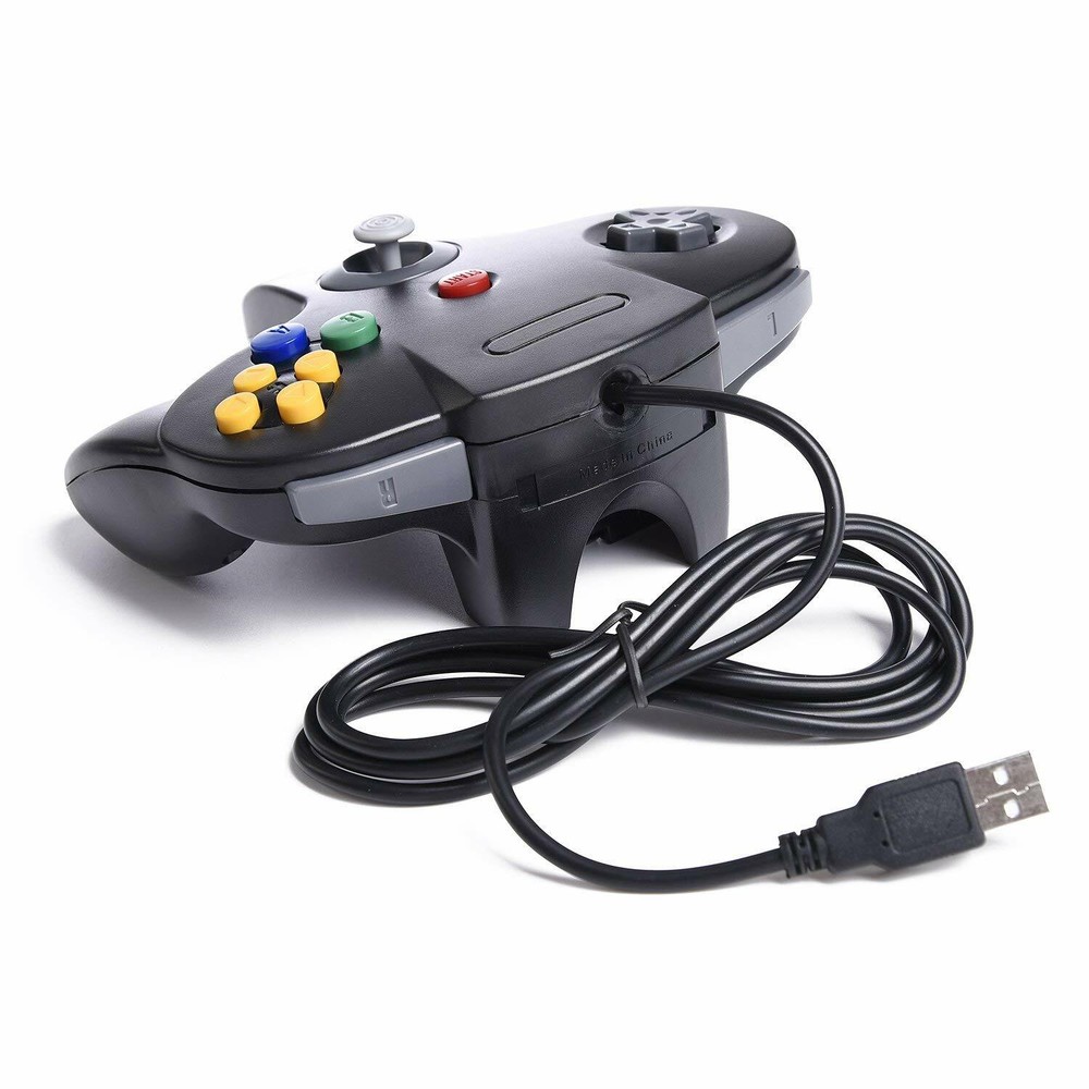 For Nintendo 64 N64 USB Controller Gamepad Joystick For PC MAC Raspberry Pi 3