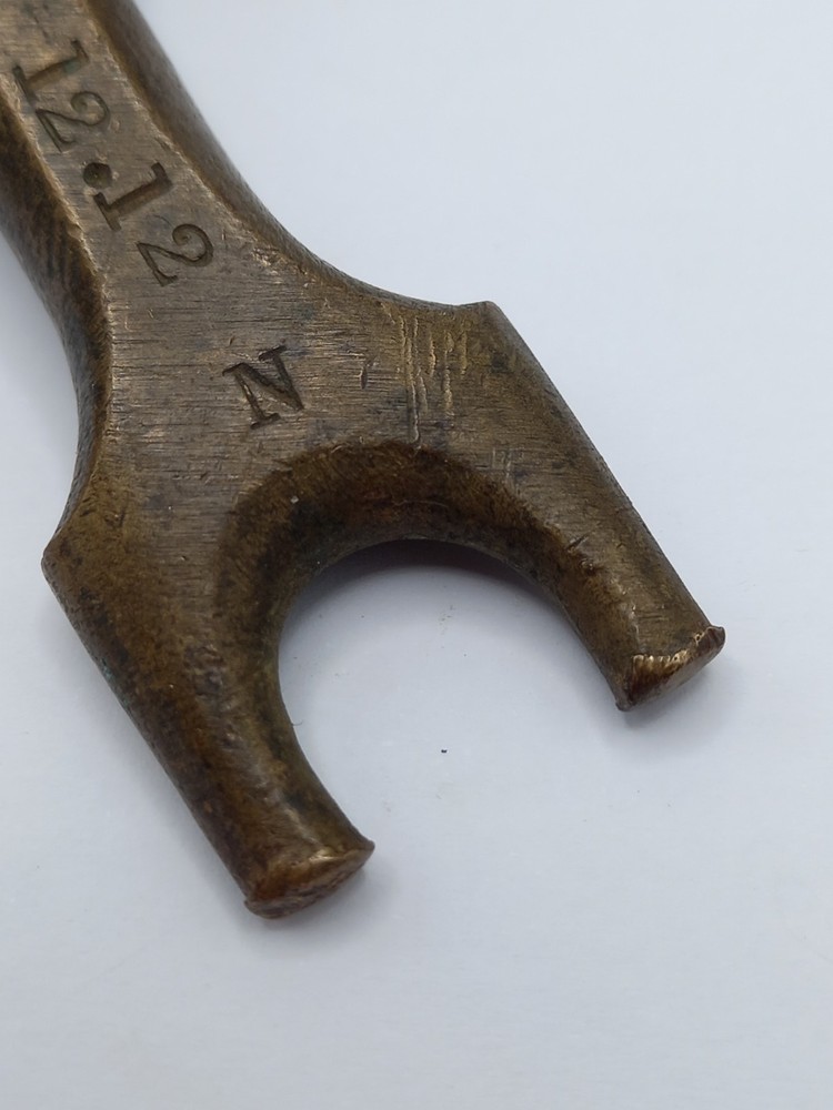 Antique Ammunition Box Key, Dated 1912, British Army, Fine Aged Condition