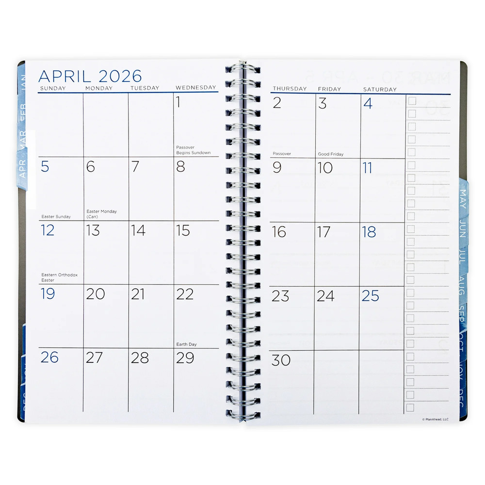 See It Bigger Medium Weekly Planner Black | 15-Month Oct 2025–Dec 2026
